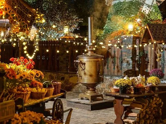 Самовар на дровах, парк «Лога»